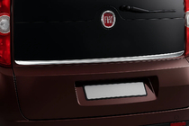 Fiat Doblo II 2010-2022 Moldura inferior de la luneta trasera acero inoxidable foto 1