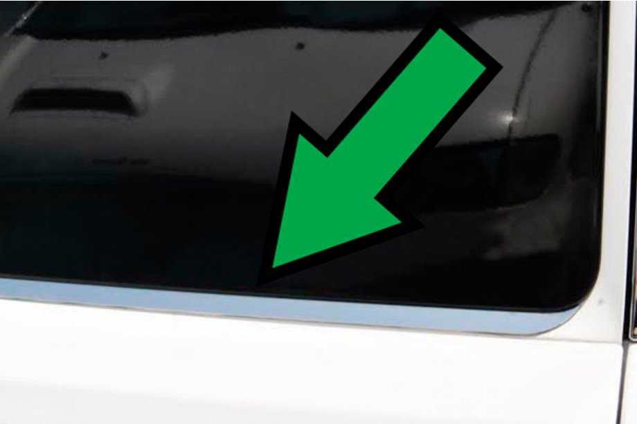 Fiat Doblo II 2010-2022 Moldura inferior de la luneta trasera acero inoxidable Foto 6