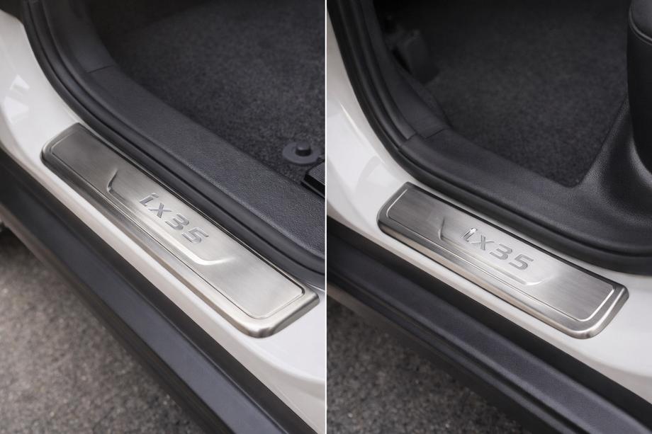 Hyundai IX-35 2010-2015 Protector de umbral Libao (4 uds, acero inoxidable) Image