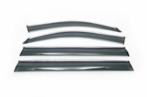 Mercedes GL/GLS class X166 2012-2019 Deflectores de ventana con moldura cromada (4 uds, HIC) foto 2