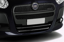 Fiat Doblo II 2010-2022 Moldura para rejilla inferior (2010-2015, 2 uds, acero inoxidable) foto 1
