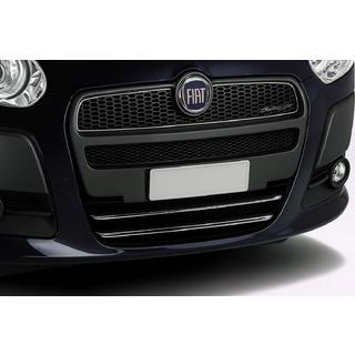 Moldura para rejilla inferior (2010-2015, 2 uds, acero inoxidable) Fiat Doblo II 2010-2022 foto 1