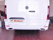 Mercedes Sprinter W907/W910 2018- Cubierta de parachoques trasero (imprimada para pintar) foto 3