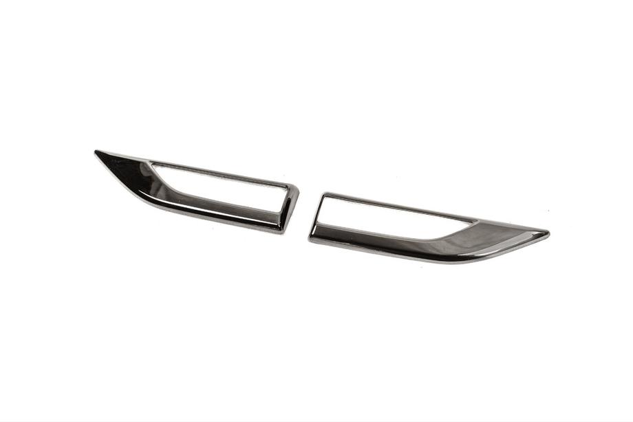 Volkswagen T6 2015-2024 Cubiertas para intermitentes laterales 2015-2019 (2 uds, cromo negro) Foto 2
