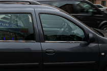 Renault Logan MCV 2005-2013 Molduras Exteriores de Ventanas Acero Inoxidable (4 uds) Carmos - Acero Inoxidable Turco foto 6