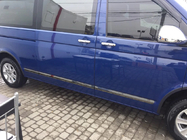 Volkswagen T5 Multivan 2003–2010 Molduras de Puerta (Acero Inoxidable, Cromo Negro) foto 2