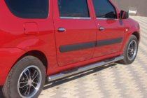 Renault Logan MCV 2005-2013 Tubos Laterales (2 uds., Acero Inoxidable) foto 3