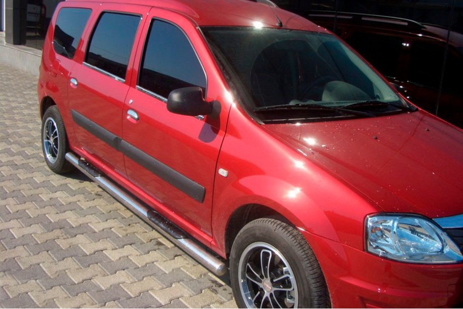 Renault Logan MCV 2005-2013 Tubos Laterales (2 uds., Acero Inoxidable) Image