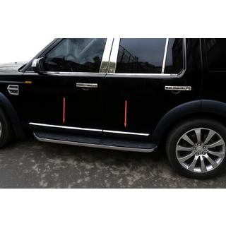 Molduras de puerta OmsaLine (4 uds, acero inoxidable) Land Rover Discovery III 2004–2009 foto 1