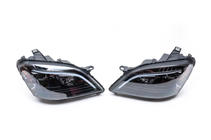 Mercedes ML W164 2005-2011 Faros delanteros con elemento LED (2005-2008, 2 uds, oscuros) foto 3