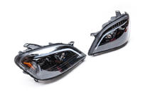Mercedes ML W164 2005-2011 Faros delanteros con elemento LED (2005-2008, 2 uds, oscuros) foto 5