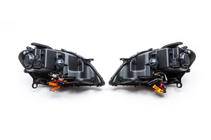 Mercedes ML W164 2005-2011 Faros delanteros con elemento LED (2005-2008, 2 uds, oscuros) foto 6