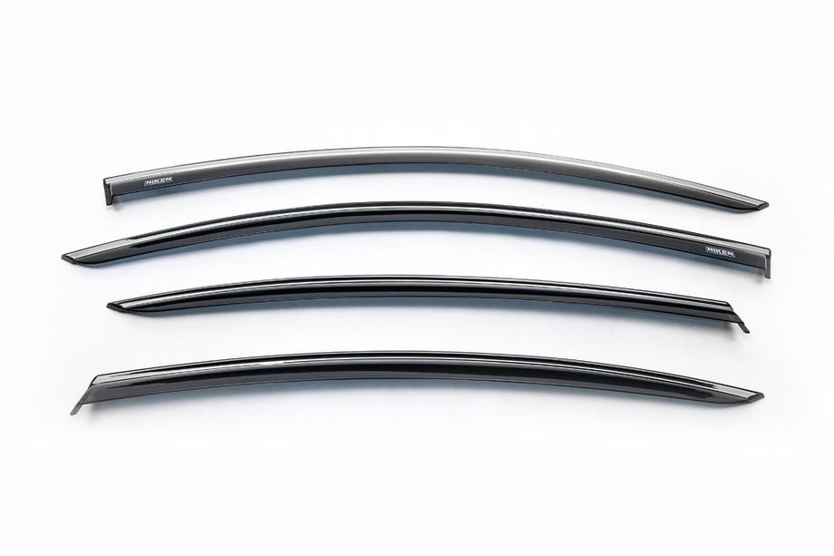 Volkswagen Passat B7 2012-2015 Deflectores de ventana con moldura cromada SD (EU, 4 uds, Niken) Foto 5