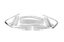 Lexus LX570/450d 2008-2022 Juego completo de molduras de ventanas y pilares en acero inoxidable foto 4
