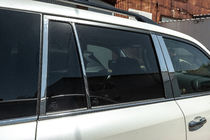 Lexus LX570/450d 2008-2022 Juego completo de molduras de ventanas y pilares en acero inoxidable foto 12