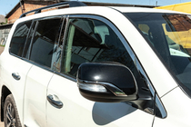 Lexus LX570/450d 2008-2022 Juego completo de molduras de ventanas y pilares en acero inoxidable foto 11