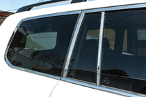 Lexus LX570/450d 2008-2022 Juego completo de molduras de ventanas y pilares en acero inoxidable foto 6