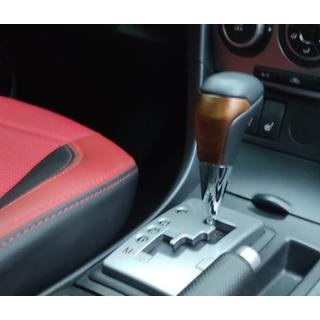 Pomo de Cambio (Cuero Negro + Madera Clara) Toyota Land Cruiser 200 2007-2021 foto 3
