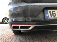 Volkswagen Passat B8 2015-2023 Embellecedores de escape Carmos SD/SW (2019+, 3 uds, acero inoxidable) foto 2