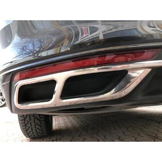 Embellecedores de escape Carmos SD/SW (2019+, 3 uds, acero inoxidable) Volkswagen Passat B8 2015-2023 foto 3