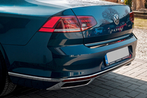 Volkswagen Passat B8 2015-2023 Embellecedores de escape OmsaLine SD/SW (2019+, 3 uds, acero inoxidable) foto 2