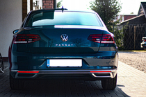 Volkswagen Passat B8 2015-2023 Embellecedores de escape OmsaLine SD/SW (2019+, 3 uds, acero inoxidable) foto 4