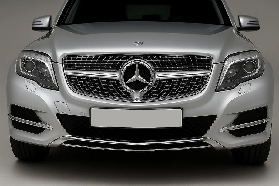 Mercedes GLK class X204 2008-2015 Parrilla Delantera Diamond Silver (2013-2015) Para cámara Foto 1