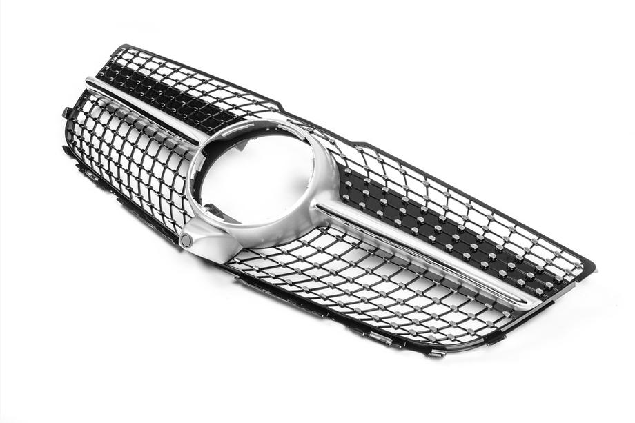 Mercedes GLK class X204 2008-2015 Parrilla Delantera Diamond Silver (2013-2015) Para cámara Foto 4