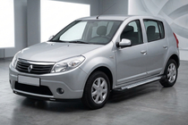 Renault Sandero 2007-2013 Estribos Laterales Allmond Grey (2 uds., Aluminio) foto 1