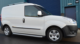 Fiat Doblo II 2010-2022 Molduras de Puerta Acero Inoxidable (4 uds) OmsaLine - Acero Inoxidable Italiano foto 7