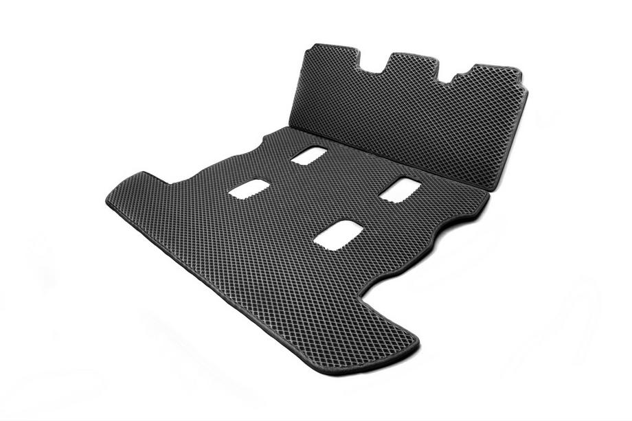 Toyota Land Cruiser 200 2007-2021 Alfombrilla de maletero 2 uds (EVA, 7 plazas, Negro) Foto 7