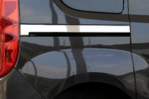 Fiat Doblo II 2010-2022 Moldura ancha de acero inoxidable para puerta corredera (2 uds.) foto 3