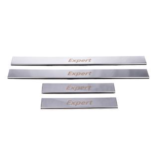 Protecciones de umbral de puerta en acero inoxidable Carmos (4 uds) Peugeot Expert 2017- foto 2
