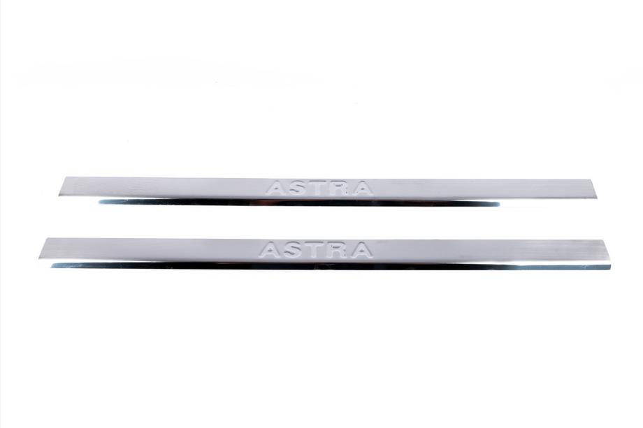Opel Astra G classic 1998-2012 Embellecedores de umbral Carmos (Coupe, 2 uds, acero inoxidable) Foto 3