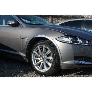 Molduras de aleta de acero inoxidable (4 uds) Jaguar XF 2009-2016 foto 2