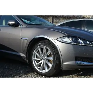 Molduras de aleta de acero inoxidable (4 uds) Jaguar XF 2009-2016 foto 2
