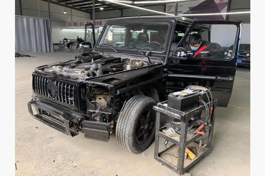 Mercedes G class W463 1990-2018 Kit de carrocería facelift a G63 AMG 2018 Foto 6