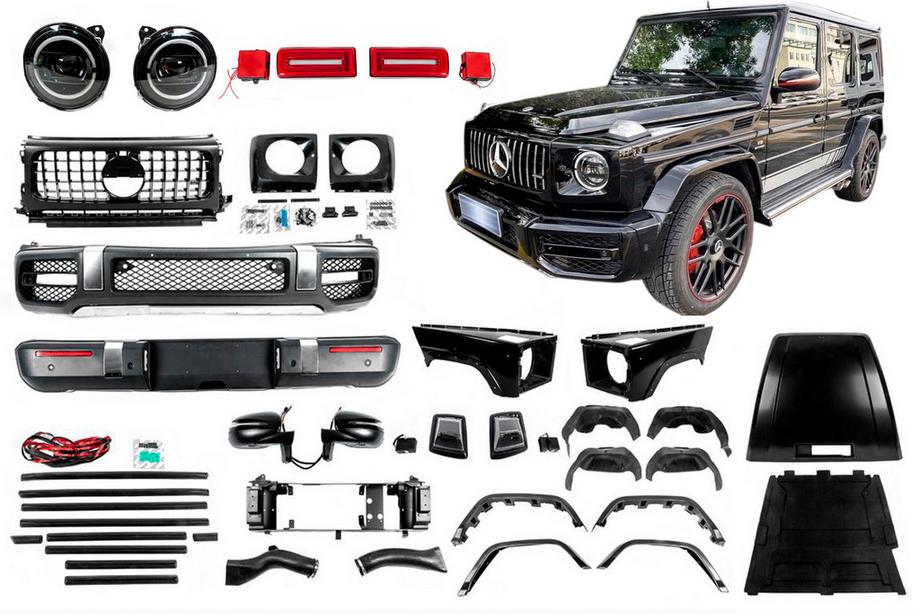 Mercedes G class W463 1990-2018 Kit de carrocería facelift a G63 AMG 2018 Image