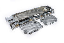 Mercedes G class W463 1990-2018 Juego de rejillas para parachoques (AMG, cromo) foto 3