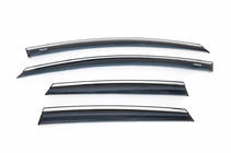 Opel Astra J 2009-2015 Deflectores de ventana con moldura cromada HB/SD (4 uds, Niken) foto 2