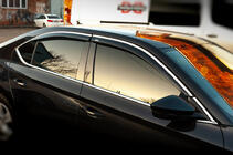 Skoda Superb 2015-2024 Deflectores de Ventana con Moldura Cromada SD (4 uds, Niken) foto 1