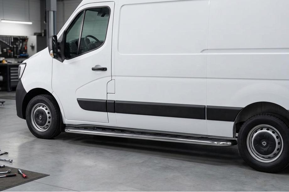Opel Movano 2010-2021 Estribos Laterales Maydos V1 (2 uds., Aluminio) Image