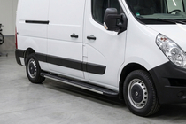 Opel Movano 2010-2021 Estribos laterales Bosphorus Grey (2 uds., aluminio) Batalla Larga foto 1