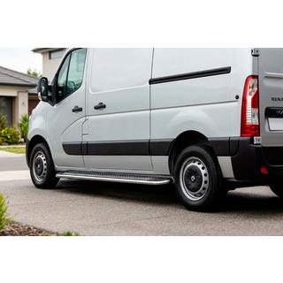 Estribos Laterales Maydos V2 (2 uds., Aluminio) Opel Movano 2010-2021 foto 1