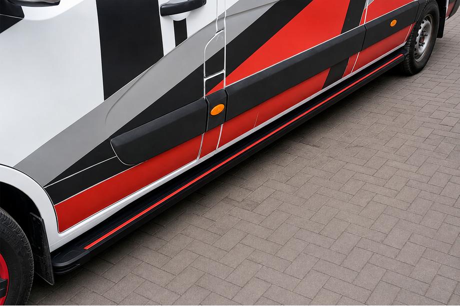 Renault Master 2011-2023 Estribos Laterales Maya Red (2 uds., Aluminio) Image