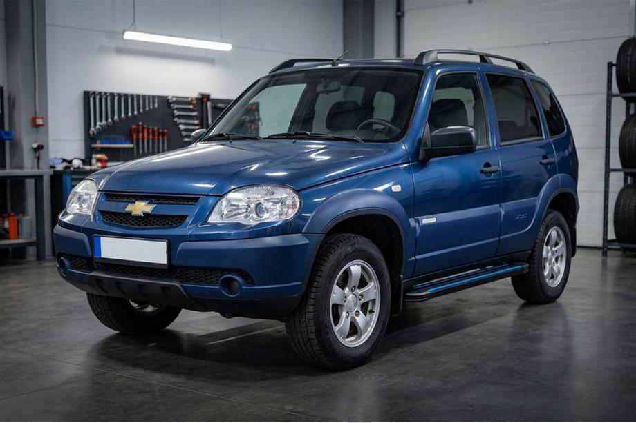 Chevrolet Niva 1998-2020 Estribos Laterales Maya Blue (2 uds., Aluminio) Image