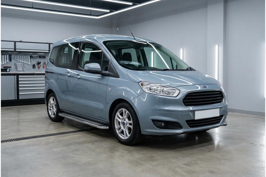 Ford Courier 2014-2023 Estribos Laterales Maydos V2 (2 uds, acero inoxidable) Image
