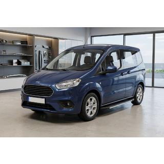 Estribos laterales Bosphorus Grey (2 uds., aluminio) Ford Courier 2014-2023 foto 1