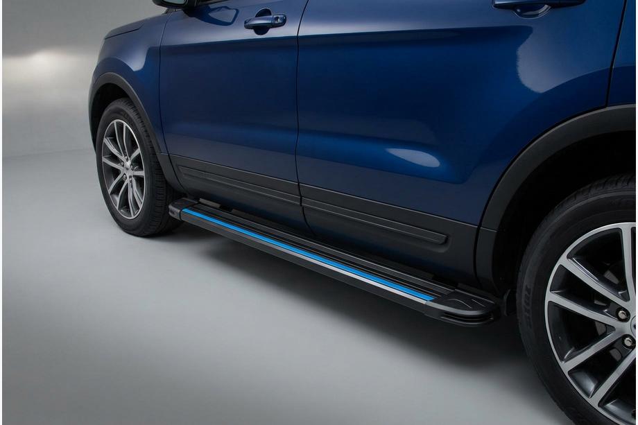 Ford Explorer 2011-2019 Estribos Laterales Maya Blue (2 uds., Aluminio) Image