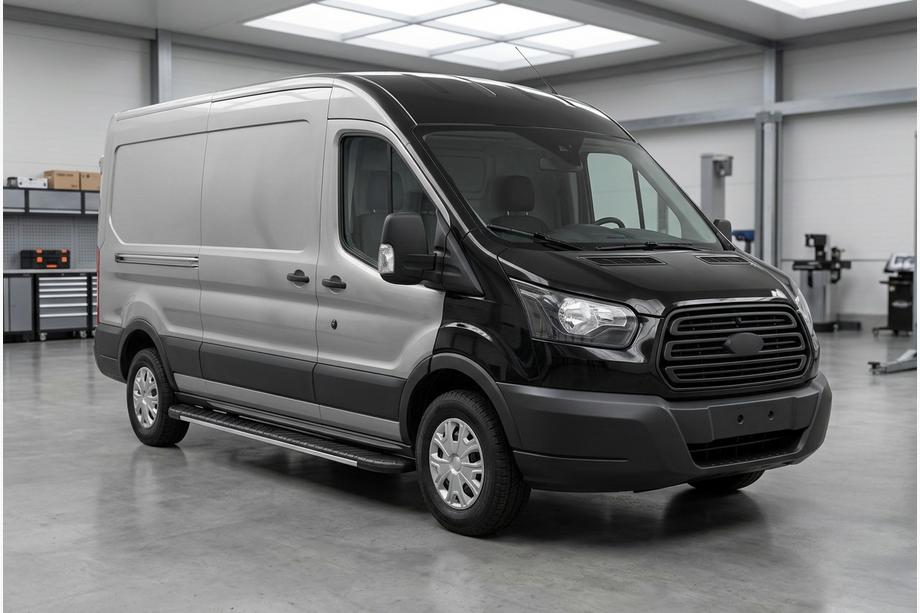 Ford Transit 2014- Estribos laterales Bosphorus Grey (2 uds., aluminio) Image